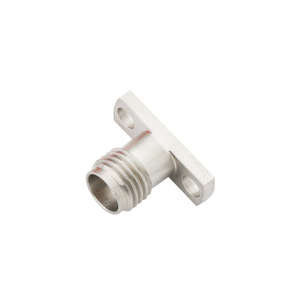 SMA Female  2 Hole 0.625'' DIA  Flange  Connector Accepts .009'' Pin Dia  PR550S09F04 - Precisionrf Electronics 